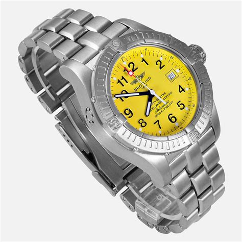 breitling ywlloe dial|breitling watches yellow face.